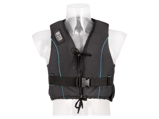 Besto Dinghy Zipper 50N zwart / blauw reddingsvest / zwemvest