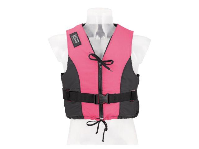 Besto Dinghy Zipper 50N roze / zwart reddingsvest / zwemvest