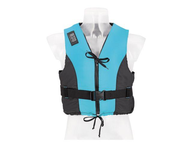 Besto Dinghy Zipper 50N blauw / zwart roze reddingsvest / zwemvest