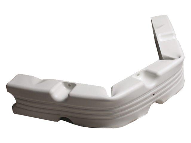 Flexibele Steigerfender wit - 100x12x7 CM