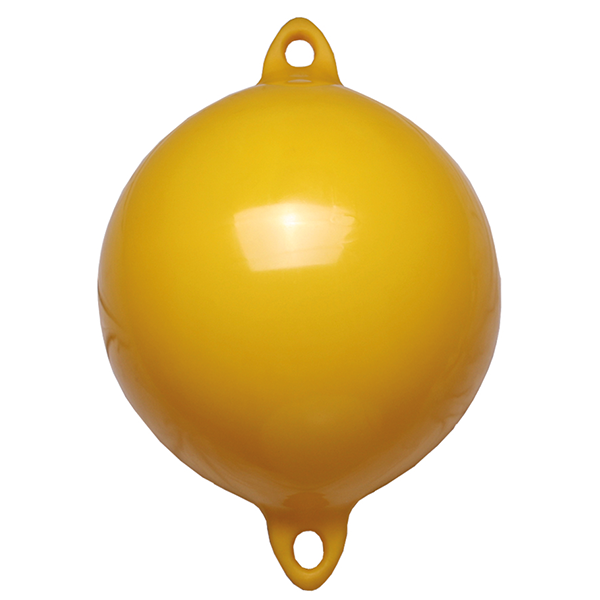 Ankerboje / Markierungsboje gelb 35 cm - 2 Ösen